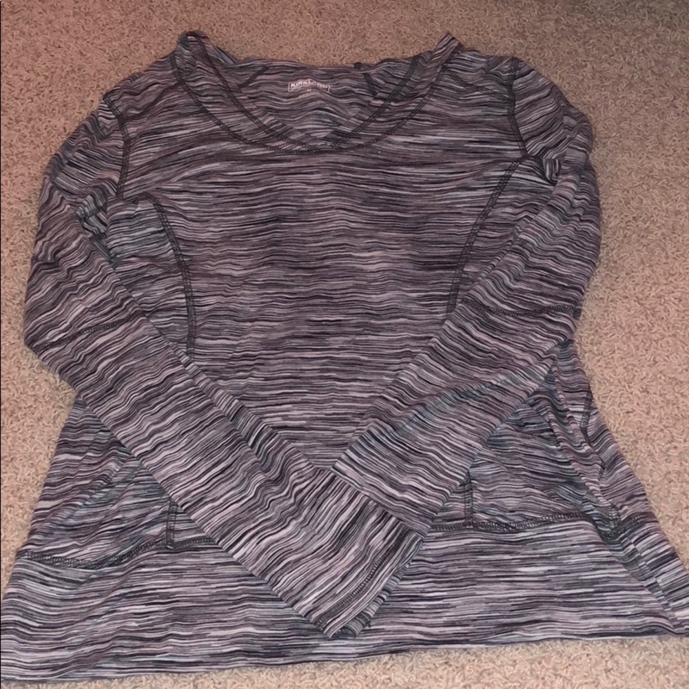 Athletic top with hood